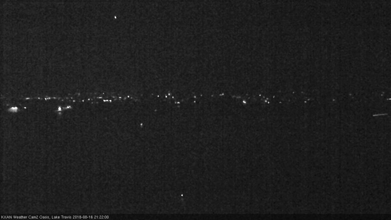 Lake Travis webcam, August 16, 2018 8:25 PM CT