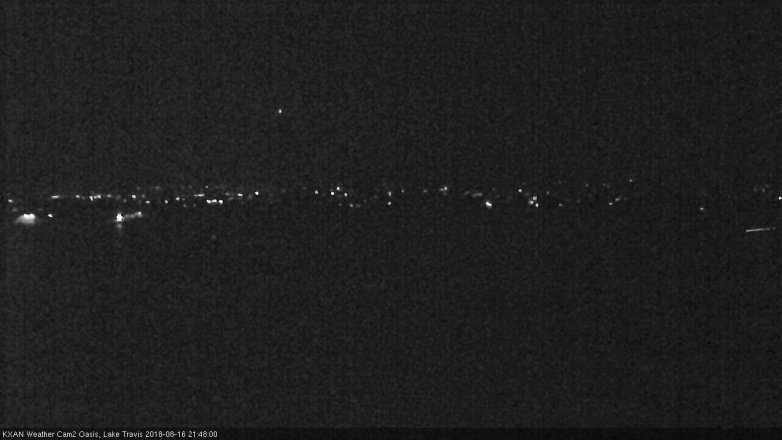 Lake Travis webcam, August 16, 2018 8:50 PM CT