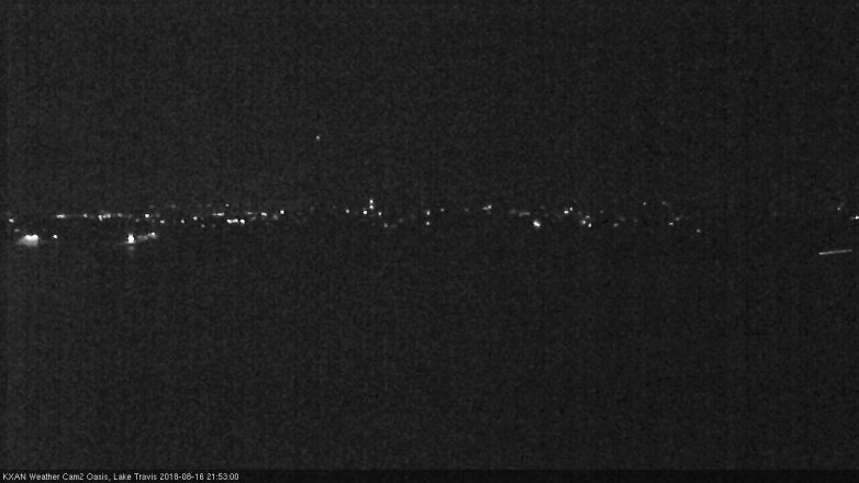 Lake Travis webcam, August 16, 2018 8:55 PM CT