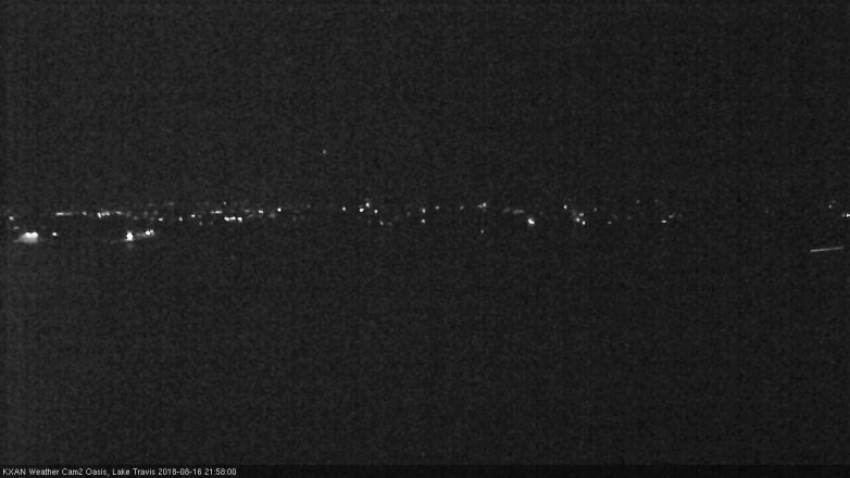 Lake Travis webcam, August 16, 2018 9:00 PM CT