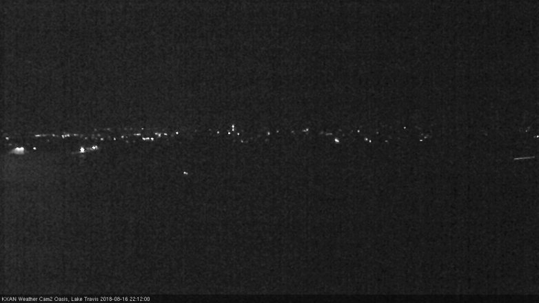 Lake Travis webcam, August 16, 2018 9:15 PM CT