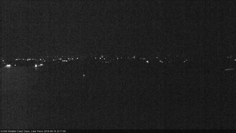 Lake Travis webcam, August 16, 2018 9:20 PM CT