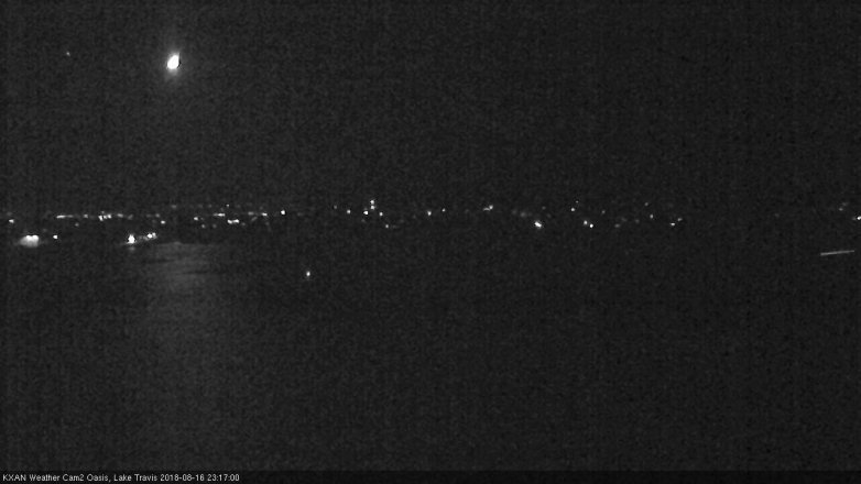 Lake Travis webcam, August 16, 2018 10:20 PM CT