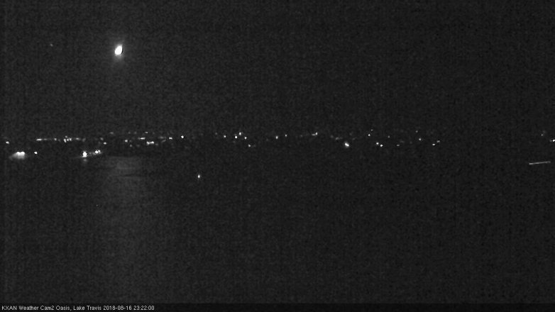 Lake Travis webcam, August 16, 2018 10:25 PM CT