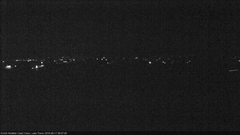 Lake Travis webcam, August 16, 2018 11:10 PM CT