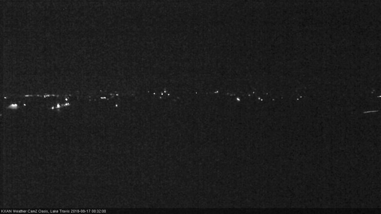 Lake Travis webcam, August 16, 2018 11:35 PM CT