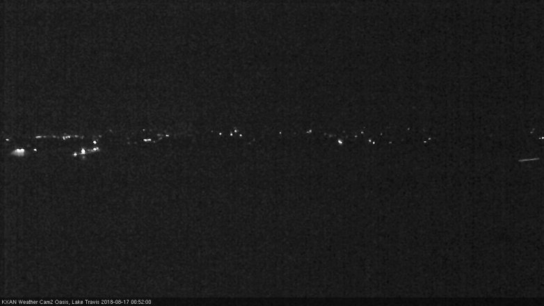 Lake Travis webcam, August 16, 2018 11:55 PM CT
