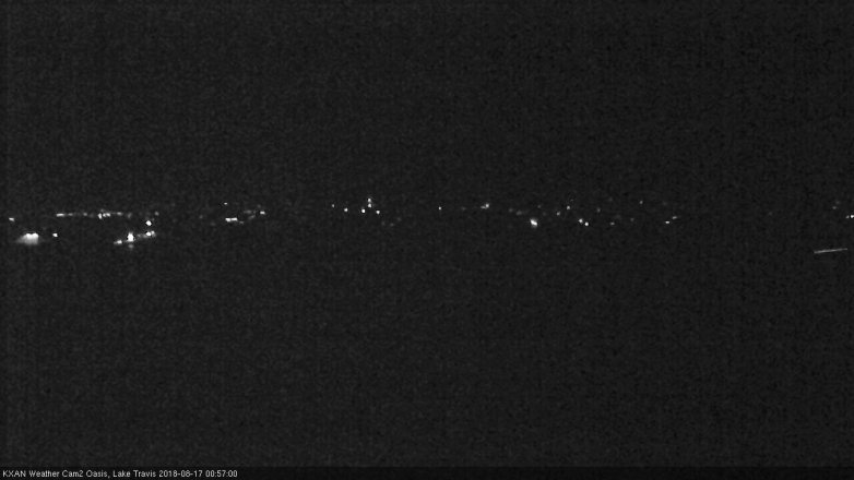 Lake Travis webcam, August 16, 2018 12:00 AM CT