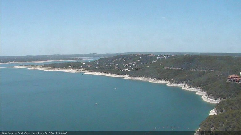 Lake Travis webcam, August 17, 2018 12:40 PM CT