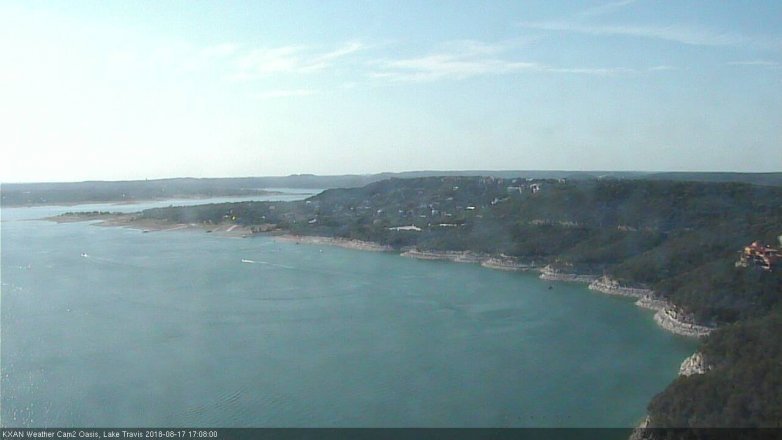 Lake Travis webcam, August 17, 2018 4:10 PM CT