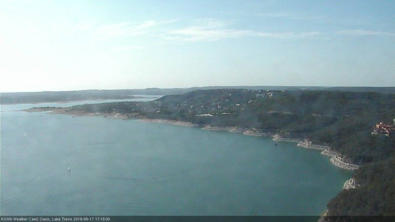 Lake Travis webcam, August 17, 2018 4:20 PM CT