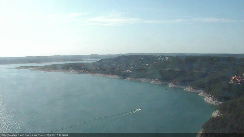 Lake Travis webcam, August 17, 2018 4:30 PM CT