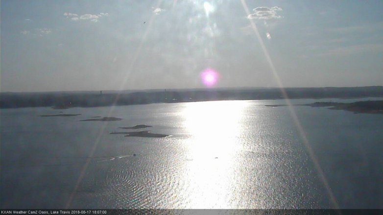 Lake Travis webcam, August 17, 2018 5:10 PM CT