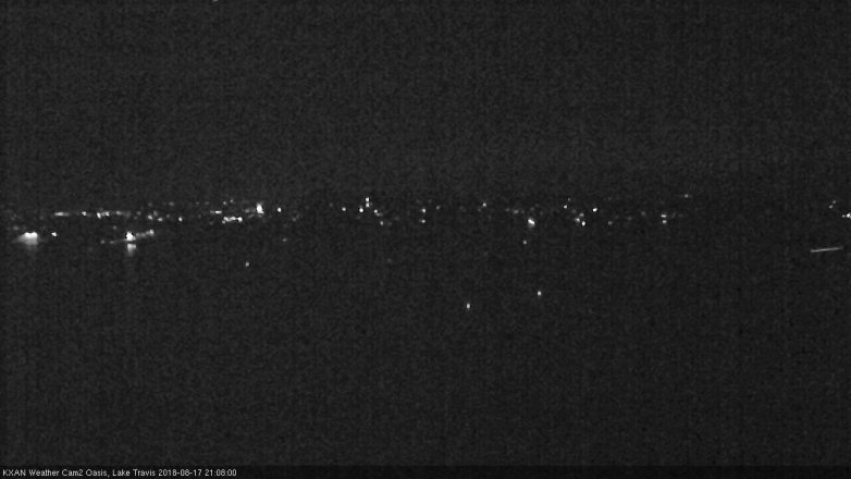 Lake Travis webcam, August 17, 2018 8:10 PM CT
