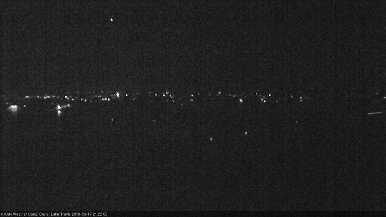 Lake Travis webcam, August 17, 2018 8:25 PM CT