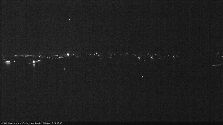 Lake Travis webcam, August 17, 2018 8:35 PM CT