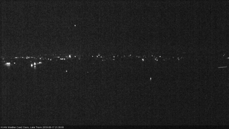 Lake Travis webcam, August 17, 2018 8:40 PM CT