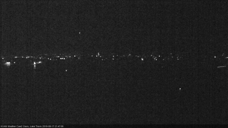 Lake Travis webcam, August 17, 2018 8:50 PM CT