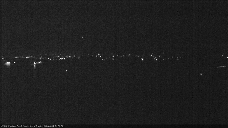 Lake Travis webcam, August 17, 2018 8:55 PM CT