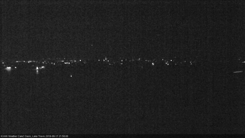 Lake Travis webcam, August 17, 2018 9:00 PM CT