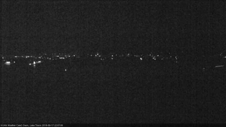 Lake Travis webcam, August 17, 2018 9:10 PM CT