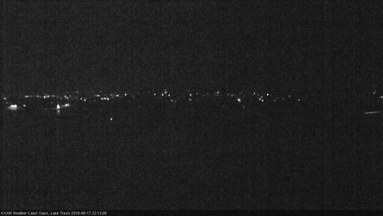 Lake Travis webcam, August 17, 2018 9:15 PM CT