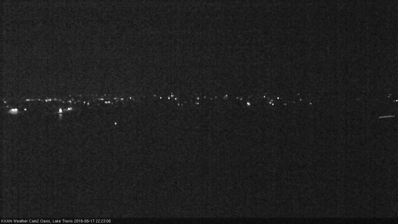 Lake Travis webcam, August 17, 2018 9:25 PM CT