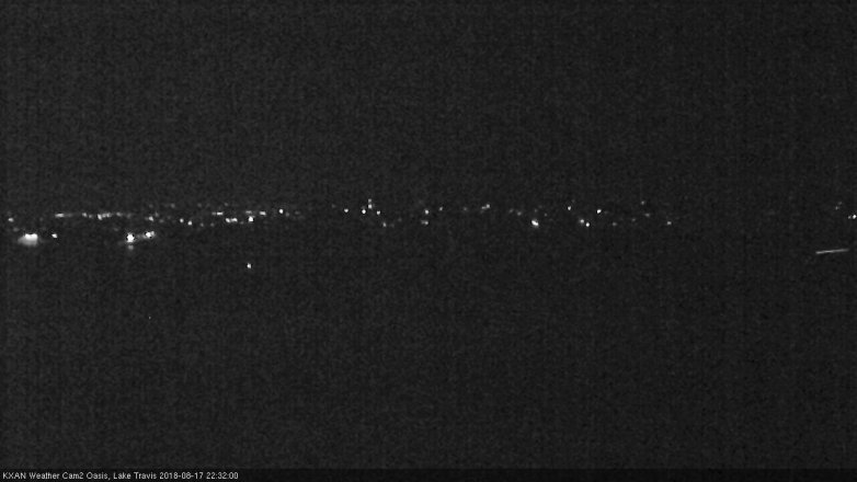 Lake Travis webcam, August 17, 2018 9:35 PM CT