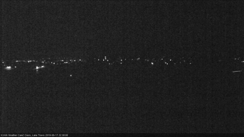 Lake Travis webcam, August 17, 2018 9:40 PM CT