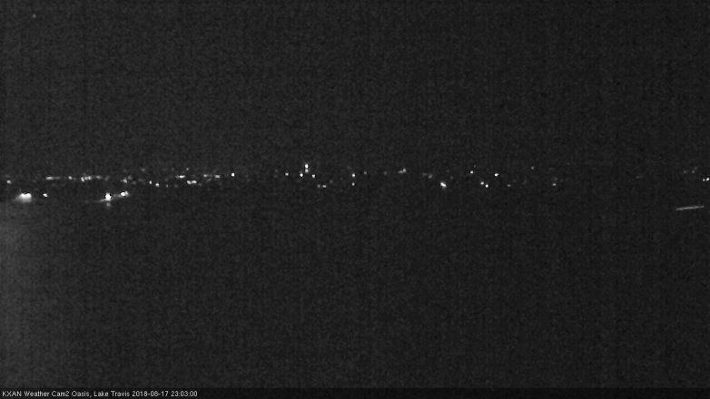 Lake Travis webcam, August 17, 2018 10:05 PM CT