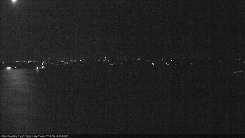 Lake Travis webcam, August 17, 2018 10:35 PM CT
