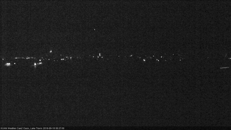 Lake Travis webcam, August 17, 2018 11:40 PM CT