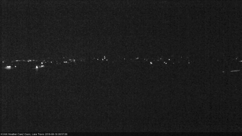 Lake Travis webcam, August 17, 2018 12:00 AM CT