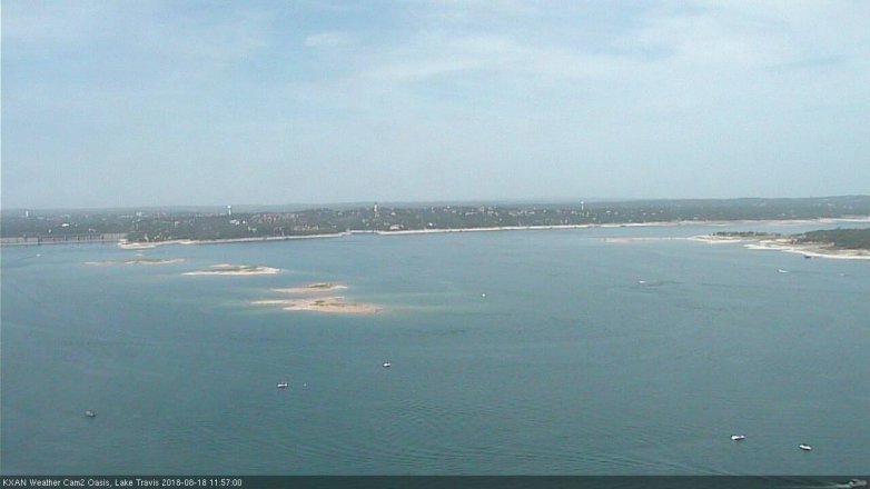 Lake Travis webcam, August 18, 2018 11:00 AM CT