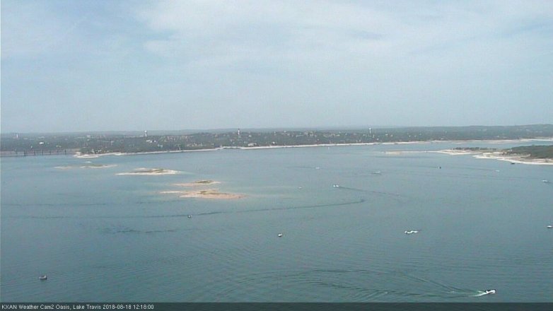 Lake Travis webcam, August 18, 2018 11:20 AM CT
