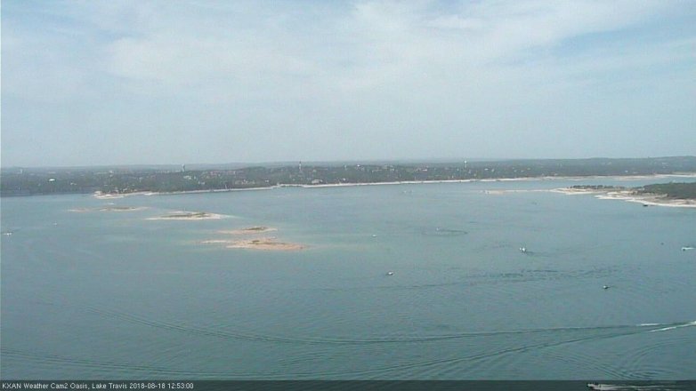Lake Travis webcam, August 18, 2018 11:55 AM CT