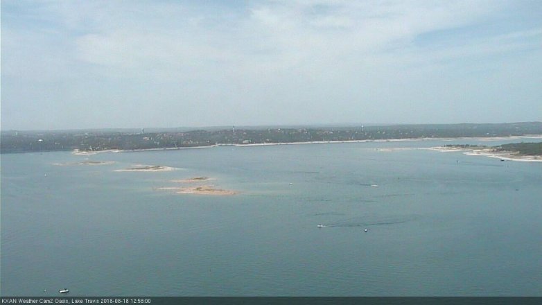 Lake Travis webcam, August 18, 2018 12:00 PM CT