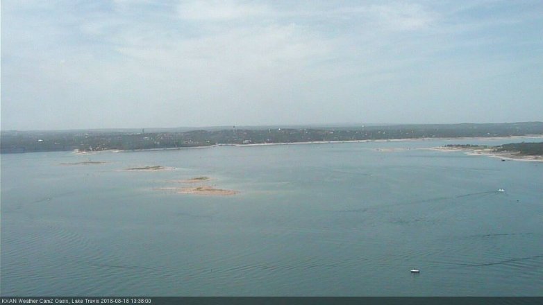 Lake Travis webcam, August 18, 2018 12:40 PM CT