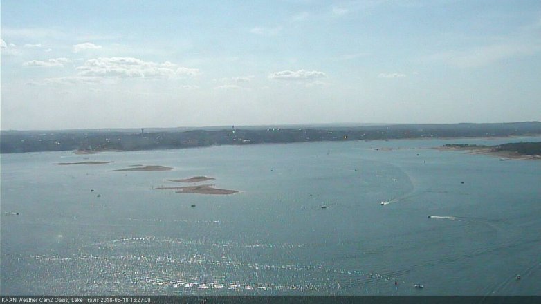 Lake Travis webcam, August 18, 2018 3:30 PM CT