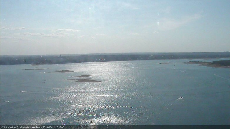 Lake Travis webcam, August 18, 2018 4:10 PM CT