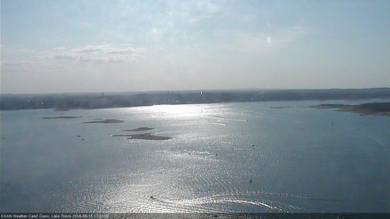 Lake Travis webcam, August 18, 2018 4:25 PM CT