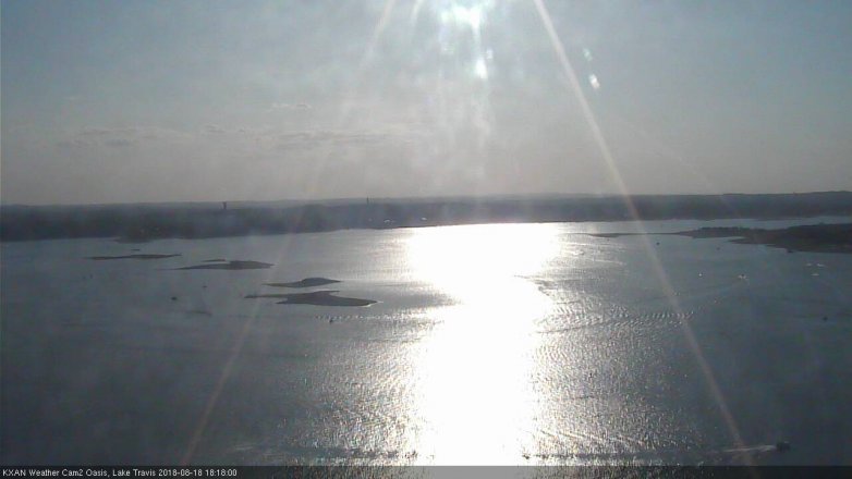 Lake Travis webcam, August 18, 2018 5:20 PM CT