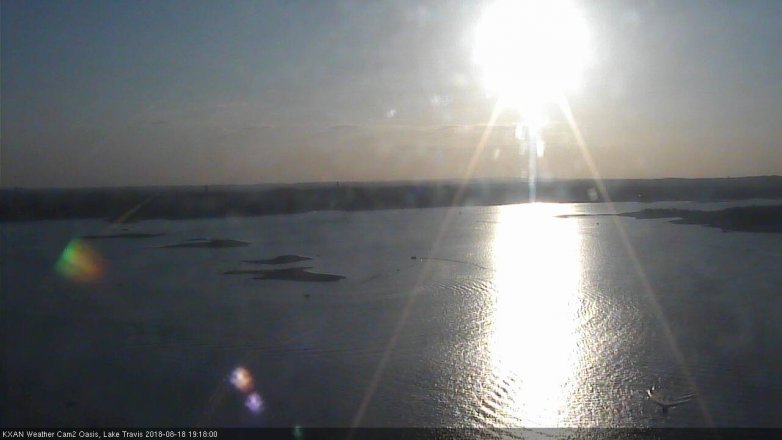 Lake Travis webcam, August 18, 2018 6:20 PM CT