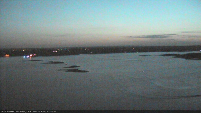 Lake Travis webcam, August 18, 2018 7:45 PM CT