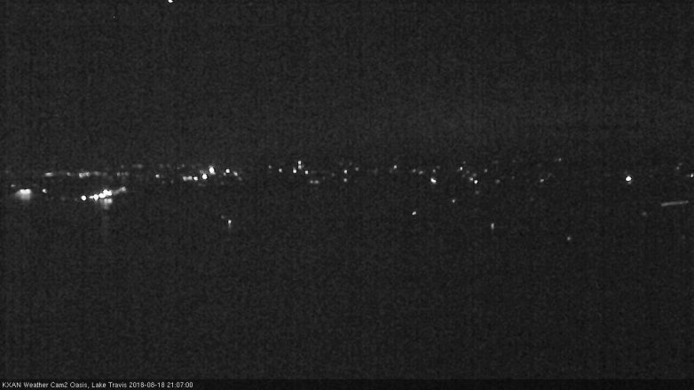Lake Travis webcam, August 18, 2018 8:10 PM CT