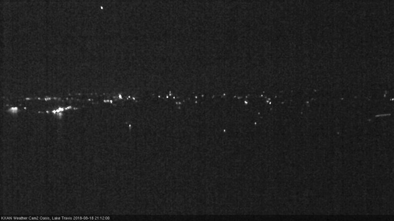 Lake Travis webcam, August 18, 2018 8:15 PM CT