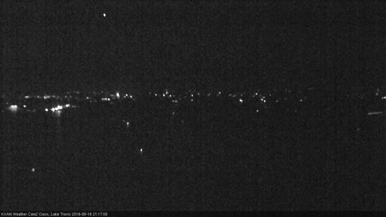 Lake Travis webcam, August 18, 2018 8:20 PM CT