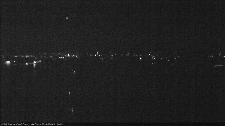 Lake Travis webcam, August 18, 2018 8:30 PM CT
