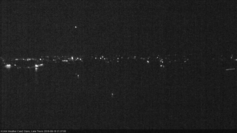 Lake Travis webcam, August 18, 2018 8:40 PM CT