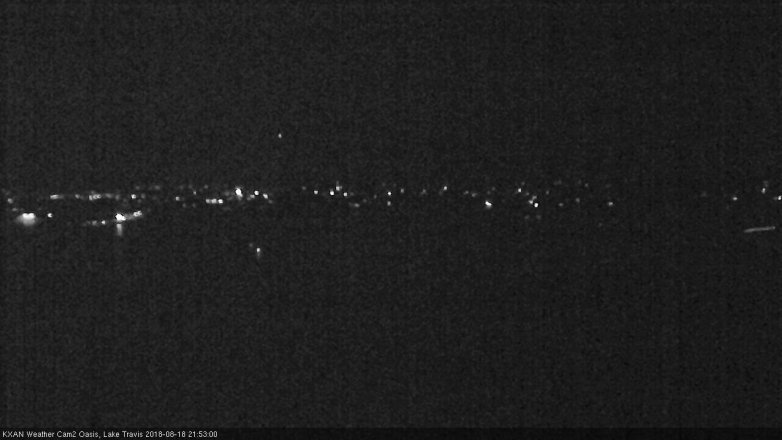 Lake Travis webcam, August 18, 2018 8:55 PM CT